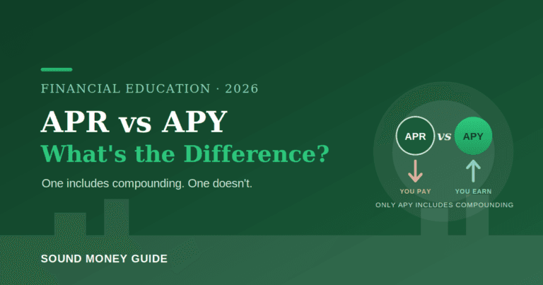 APR vs APY 2026 what is the difference explained