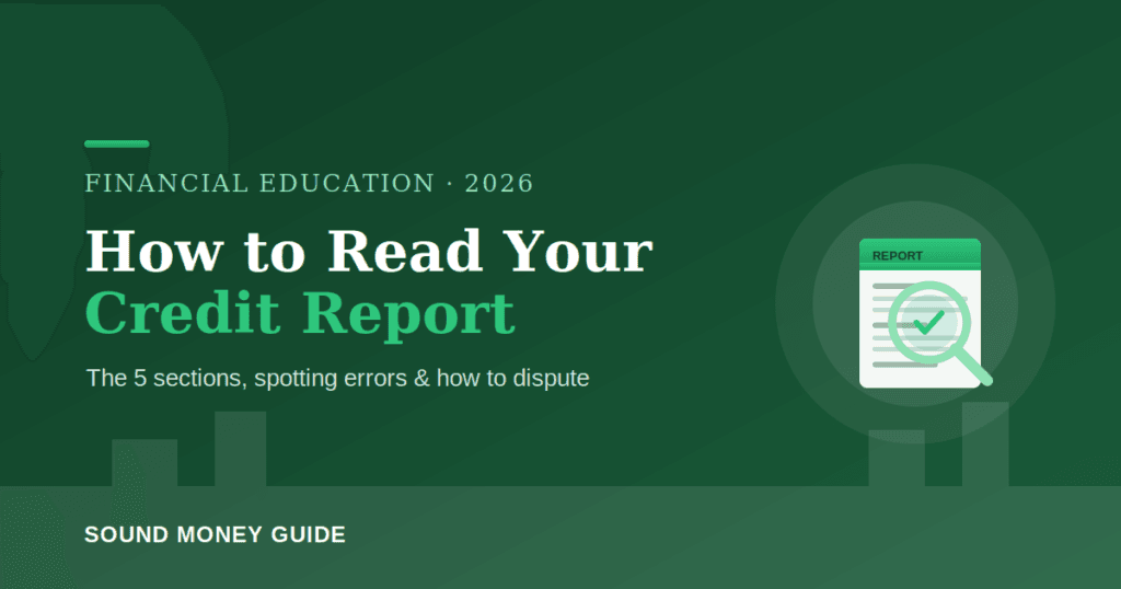 How to read your credit report 2026 the 5 sections and disputing errors