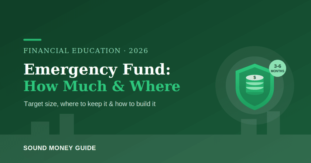 Emergency fund 2026 how much you need and where to keep it