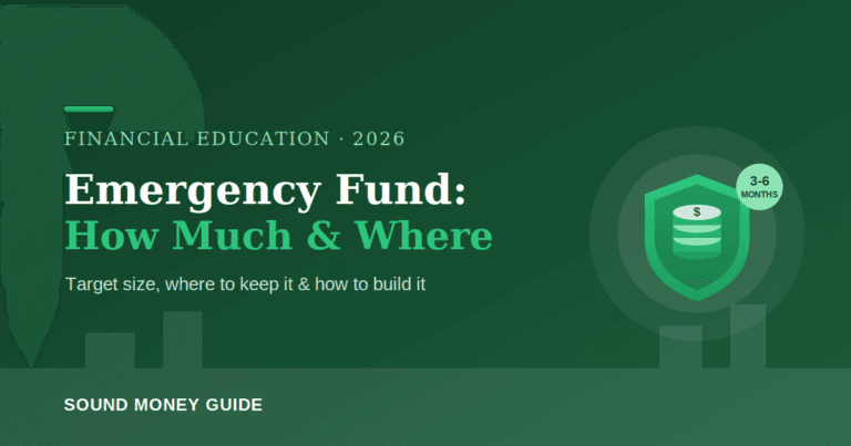 Emergency fund 2026 how much you need and where to keep it