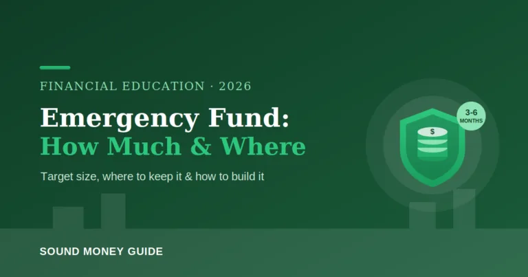 Emergency fund 2026 how much you need and where to keep it