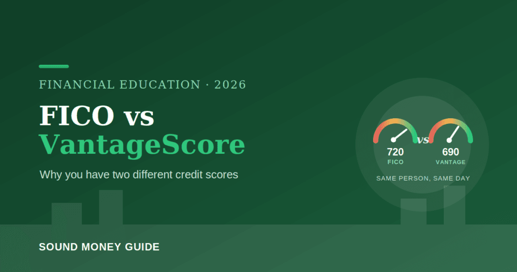 FICO vs VantageScore 2026 why you have two different credit scores