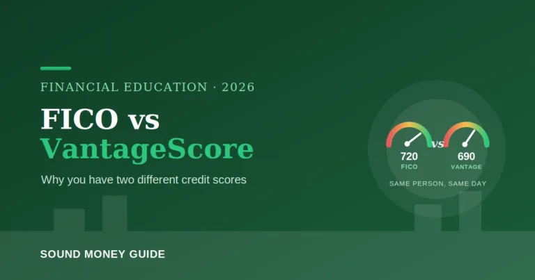 FICO vs VantageScore 2026 why you have two different credit scores