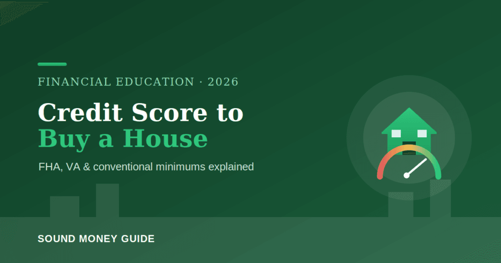 Credit score needed to buy a house 2026 FHA VA and conventional minimums
