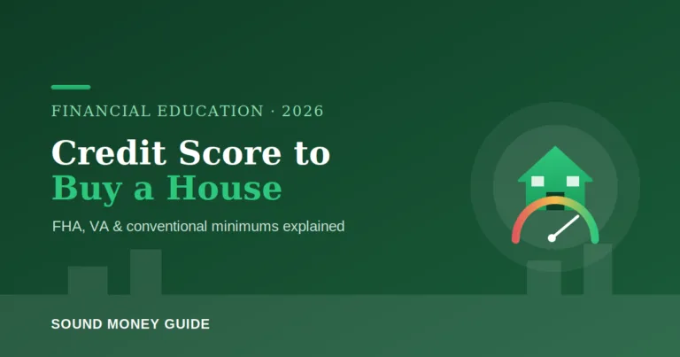 Credit score needed to buy a house 2026 FHA VA and conventional minimums