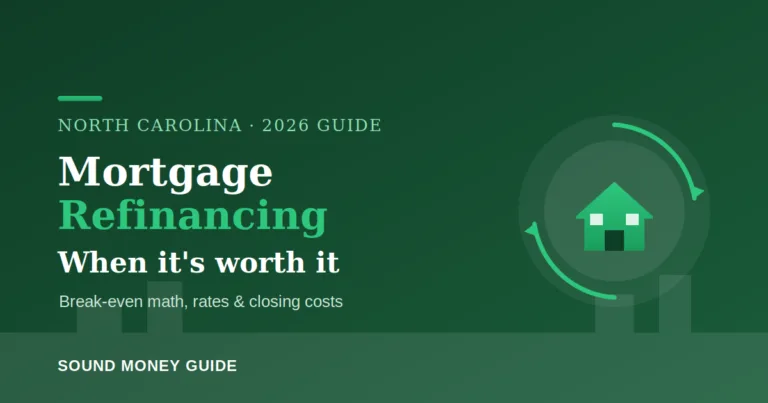 Mortgage refinancing in North Carolina 2026 when it is worth it
